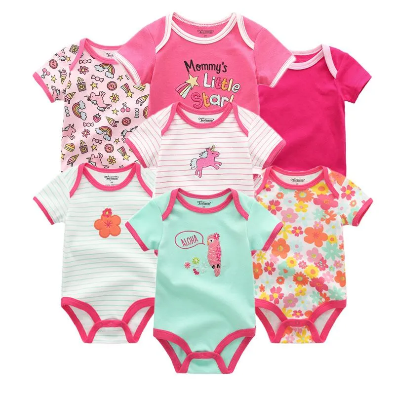 2020 Fashional Top Quality 7PCS/LOT Baby Romper