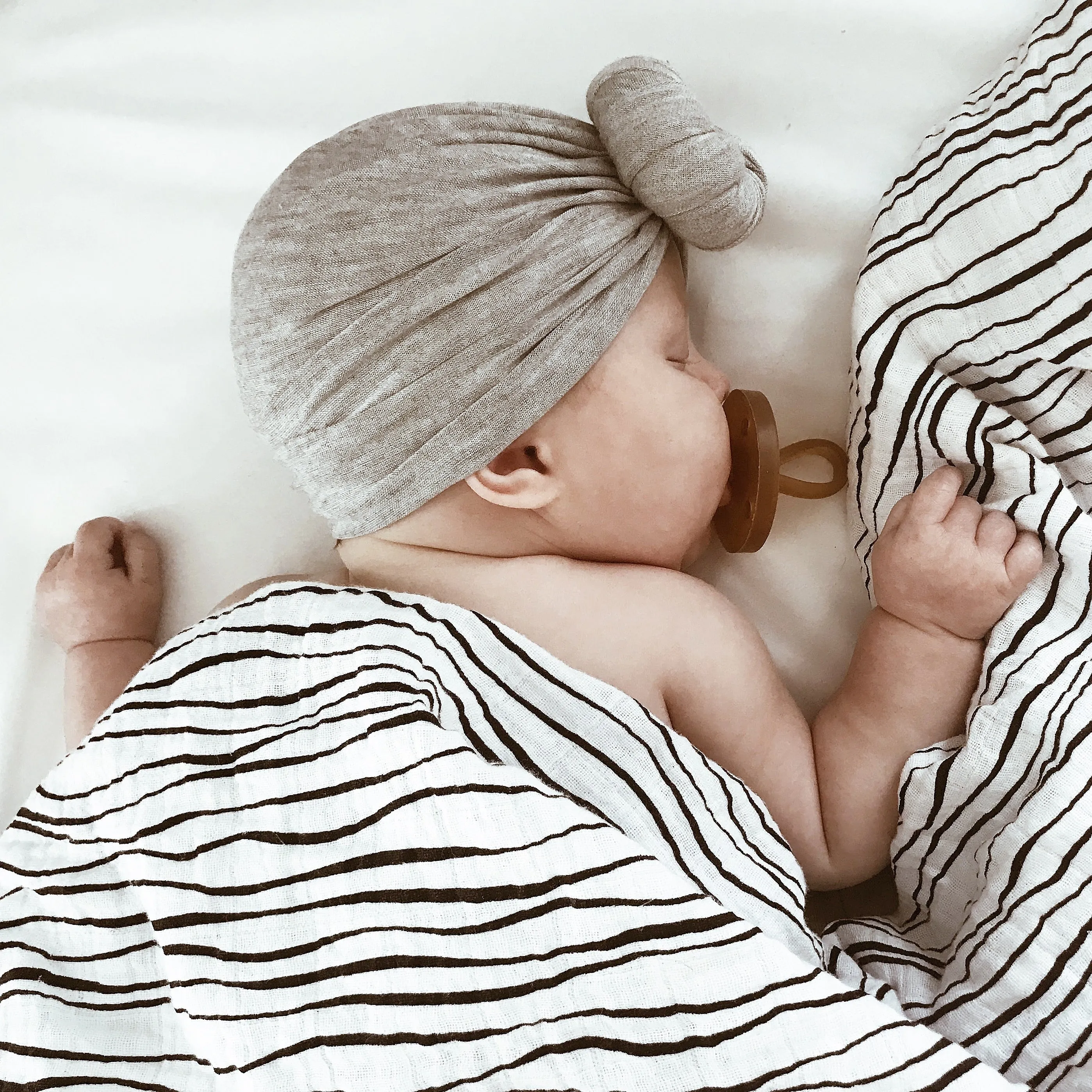 3 Pack Cotton Muslin Swaddle Blanket - Black & White Abstract