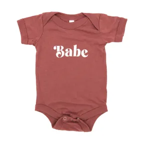 Babe Onesie - Dusty Pink