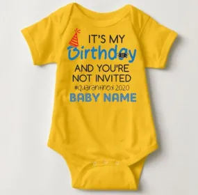 Baby 1st Birthday Onesies - Quarantine Bday