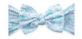 Baby Bling Lavender Printed Knot Headband