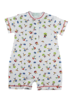 Baby Boy's Pirate Print Romper