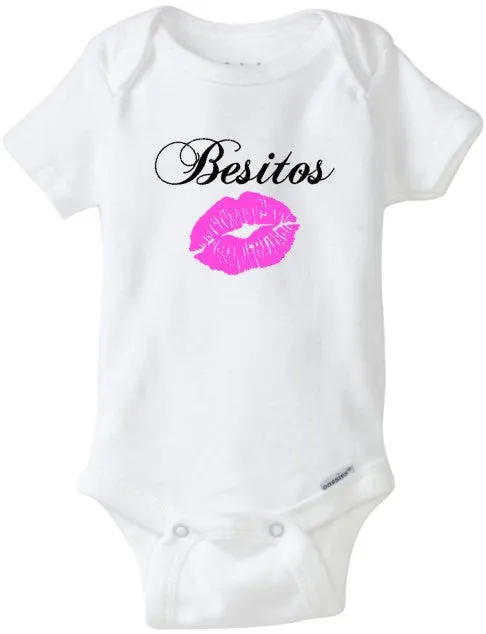 Baby Girl Onesie Besitos, Kisses Besos, Spanish Baby
