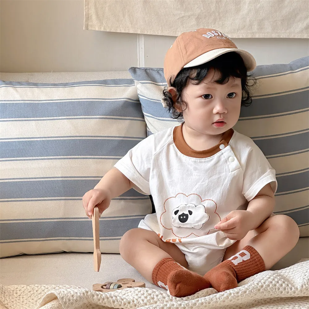 Baby Girls Boys Letters Cartoon Rompers Wholesale 240522266