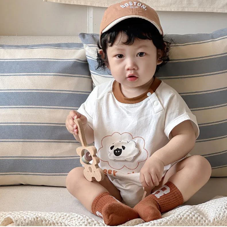 Baby Girls Boys Letters Cartoon Rompers Wholesale 240522266