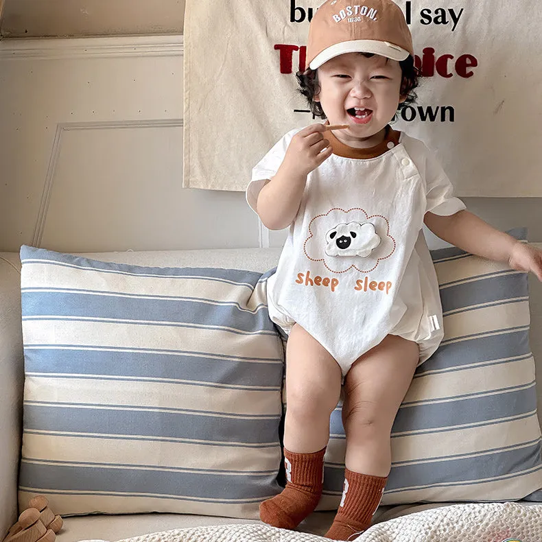 Baby Girls Boys Letters Cartoon Rompers Wholesale 240522266