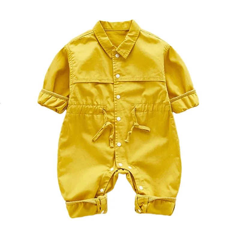 Baby Girls Boys Solid Color Rompers Wholesale 220505162