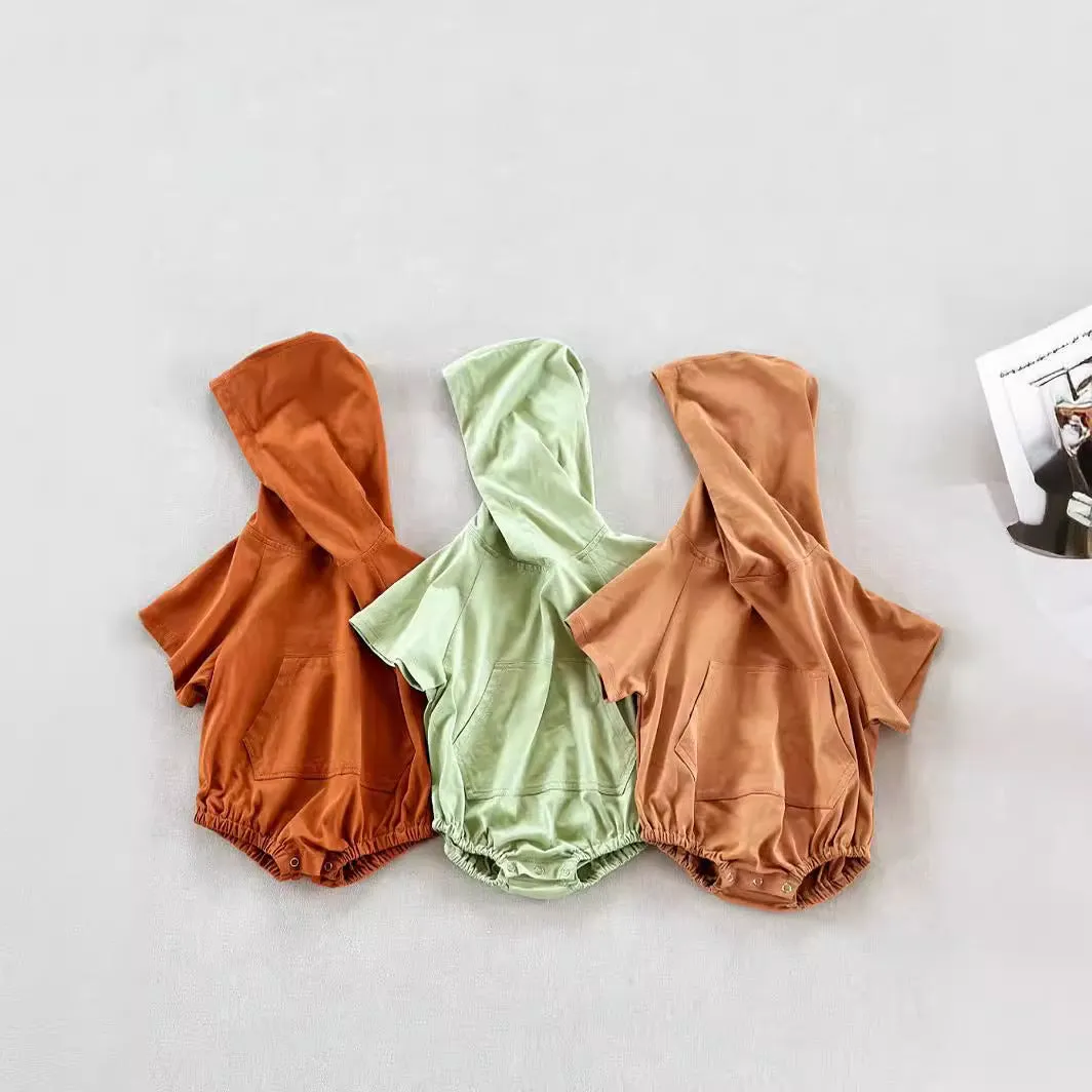 Baby Girls Boys Solid Color Rompers Wholesale 240522272
