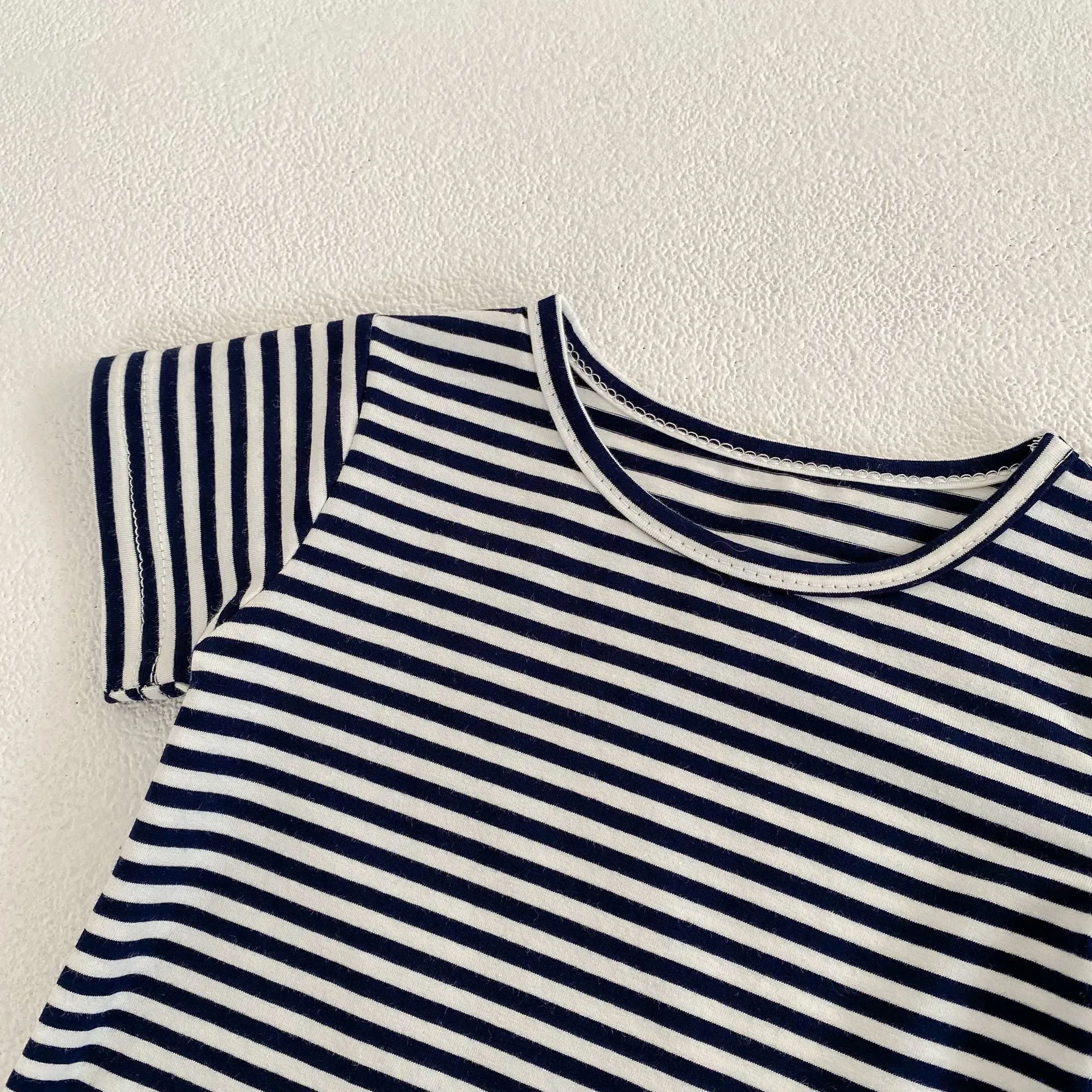 Baby Girls Striped T-Shirts And Ripped Rompers Wholesale 230228517
