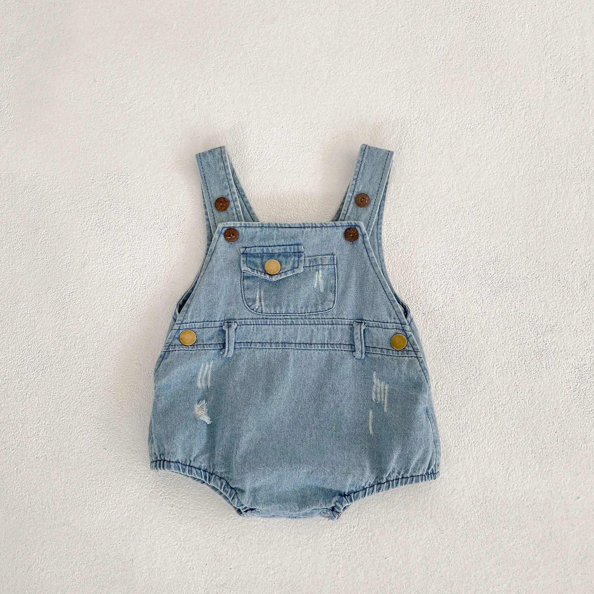 Baby Girls Striped T-Shirts And Ripped Rompers Wholesale 230228517