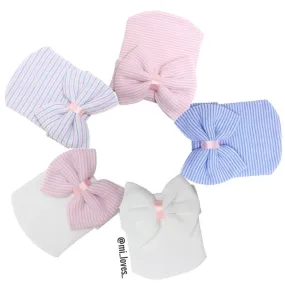 Baby hospital hat with bow