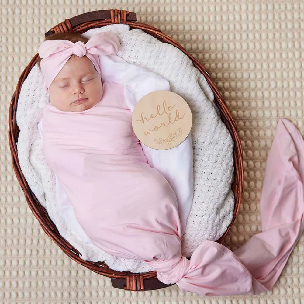 Baby Pink Organic Topknot