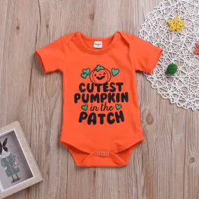 Baby Short Sleeve Halloween Romper