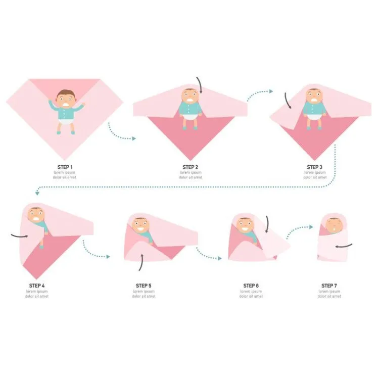 Bamboo Swaddle Blanket | Blue
