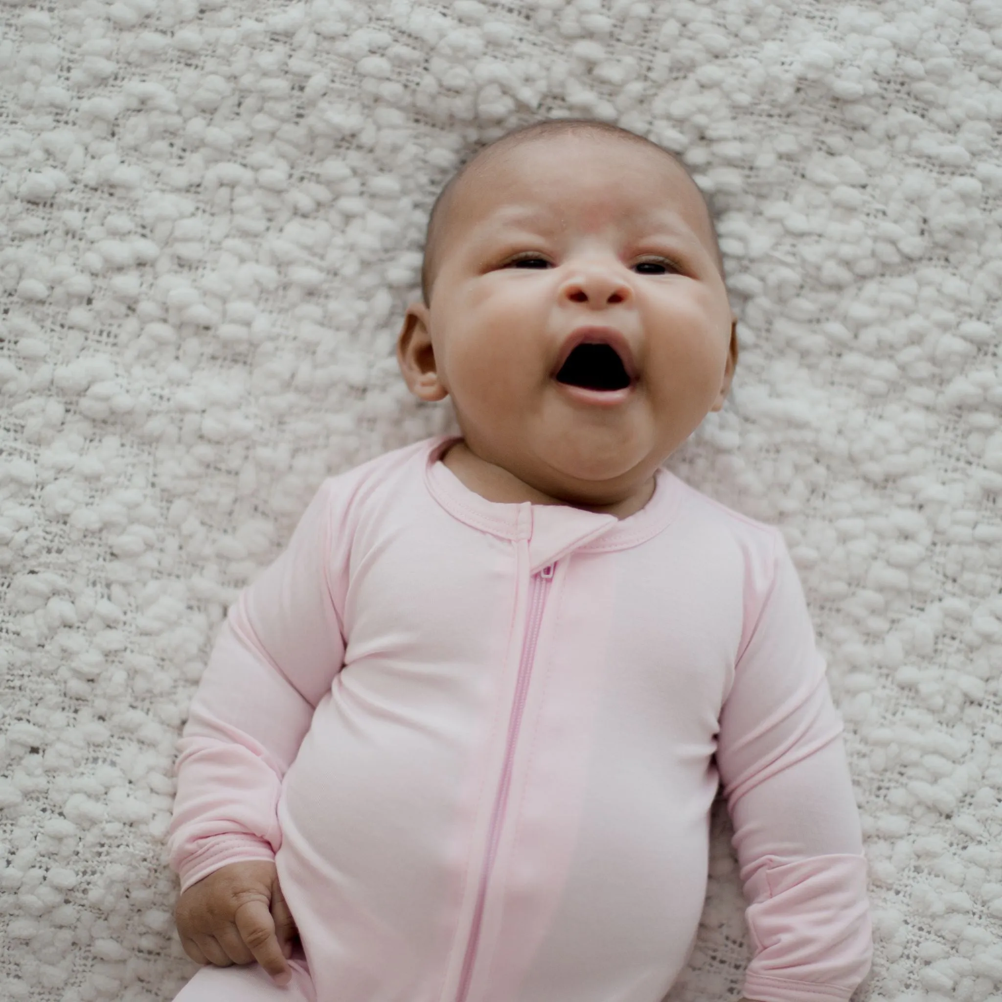 Bamboo Zip Growsuit Romper - Twilight Pink