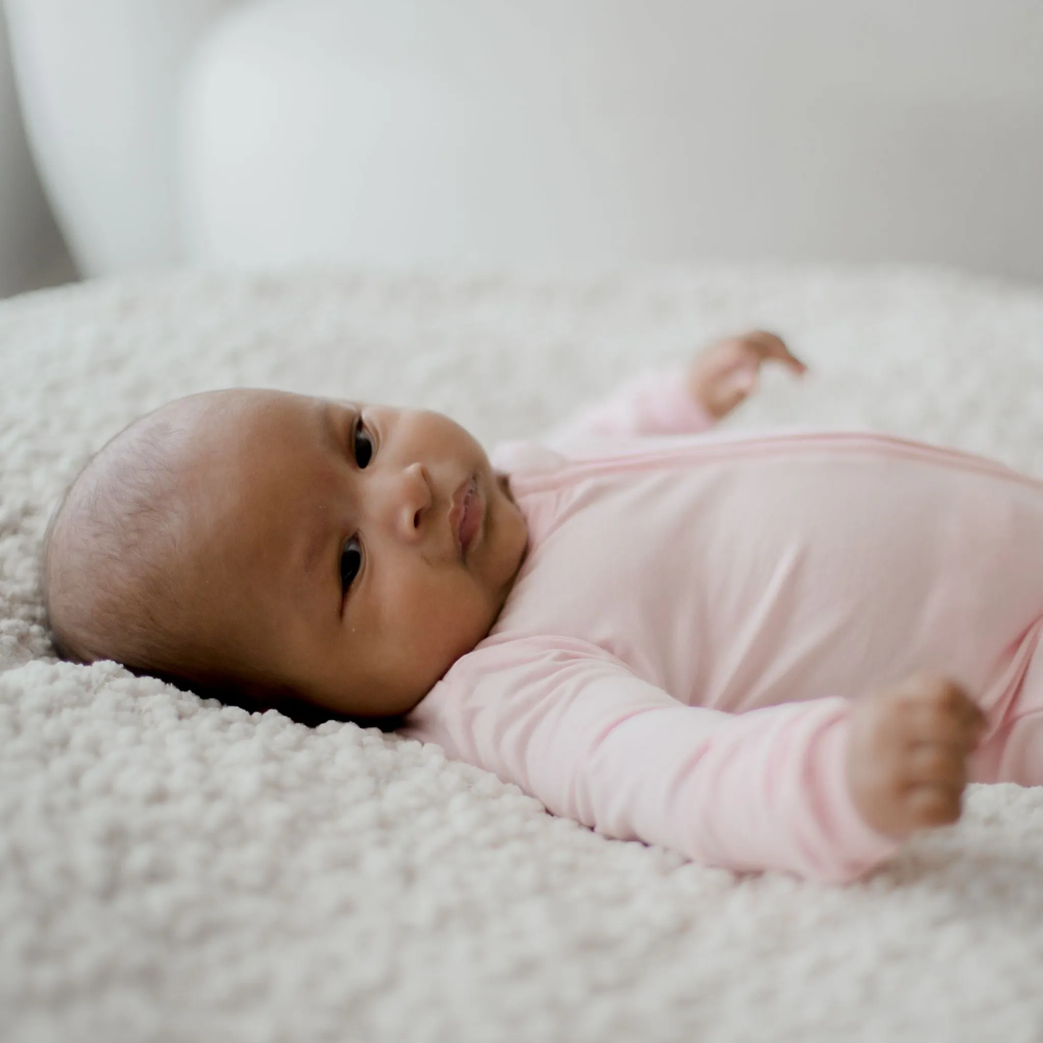 Bamboo Zip Growsuit Romper - Twilight Pink