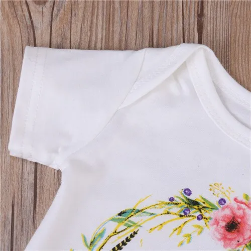 Big Sister Little Sister Matching Cotton Short Sleeve Bodysuit Baby Outfits