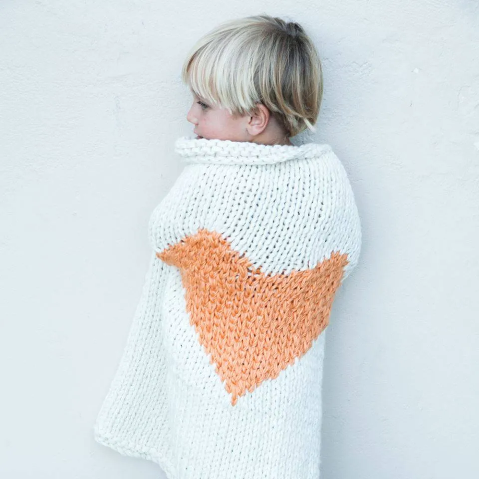 Blankets From Africa Heart Luxury Knitted Baby Blanket