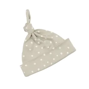 Bob & Blossom | Baby Hats | Moss Grey & White Spot