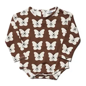 Bodysuit Longsleeve Deep Acer / Ecru