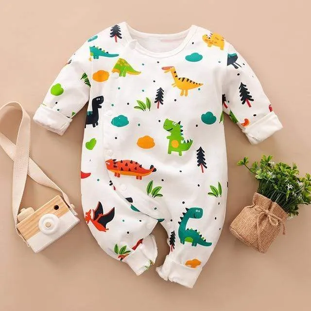 Cartoon Print Baby Romper