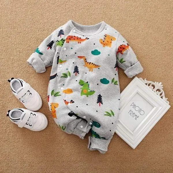Cartoon Print Baby Romper