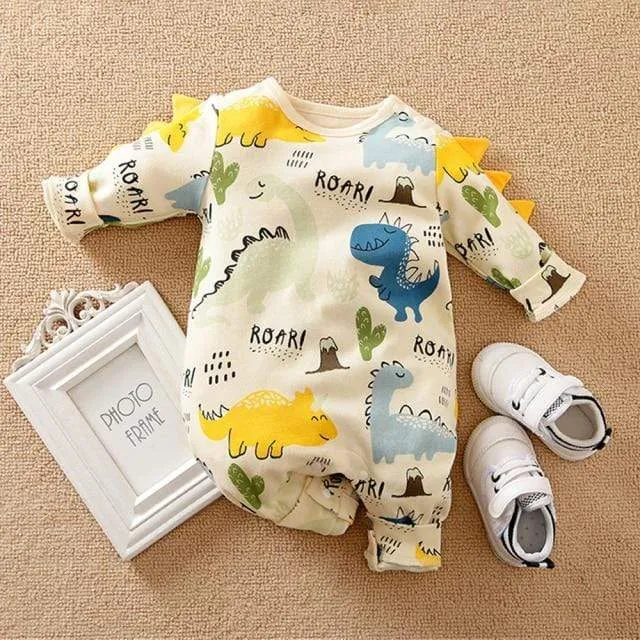 Cartoon Print Baby Romper
