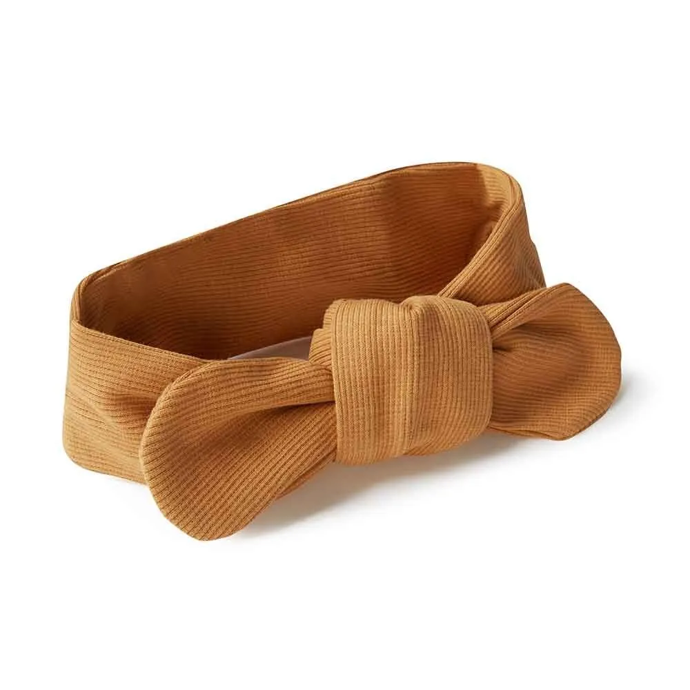 Chestnut Ribbed Organic Topknot