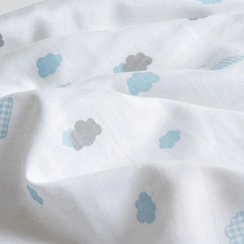 Clouds Theme Muslin Swaddle