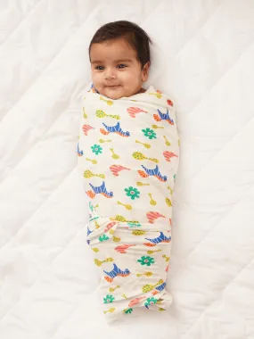 Colourful Dreams Cotton Muslin Swaddle Wrap for New Born (Pack of 2)