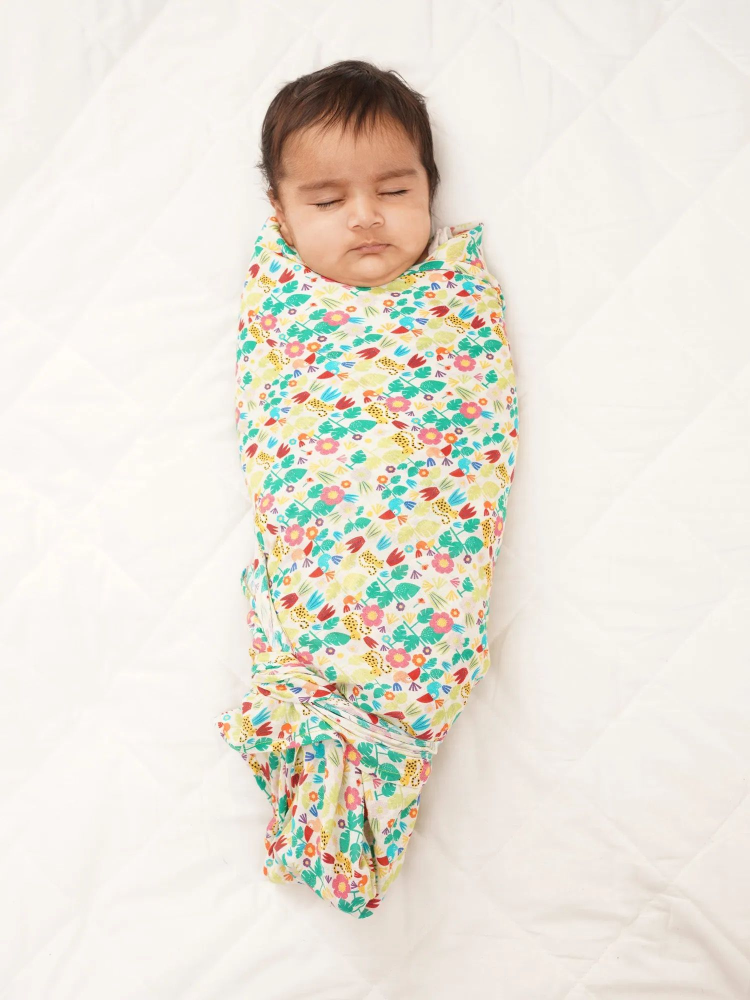 Colourful Dreams Cotton Muslin Swaddle Wrap for New Born (Pack of 2)