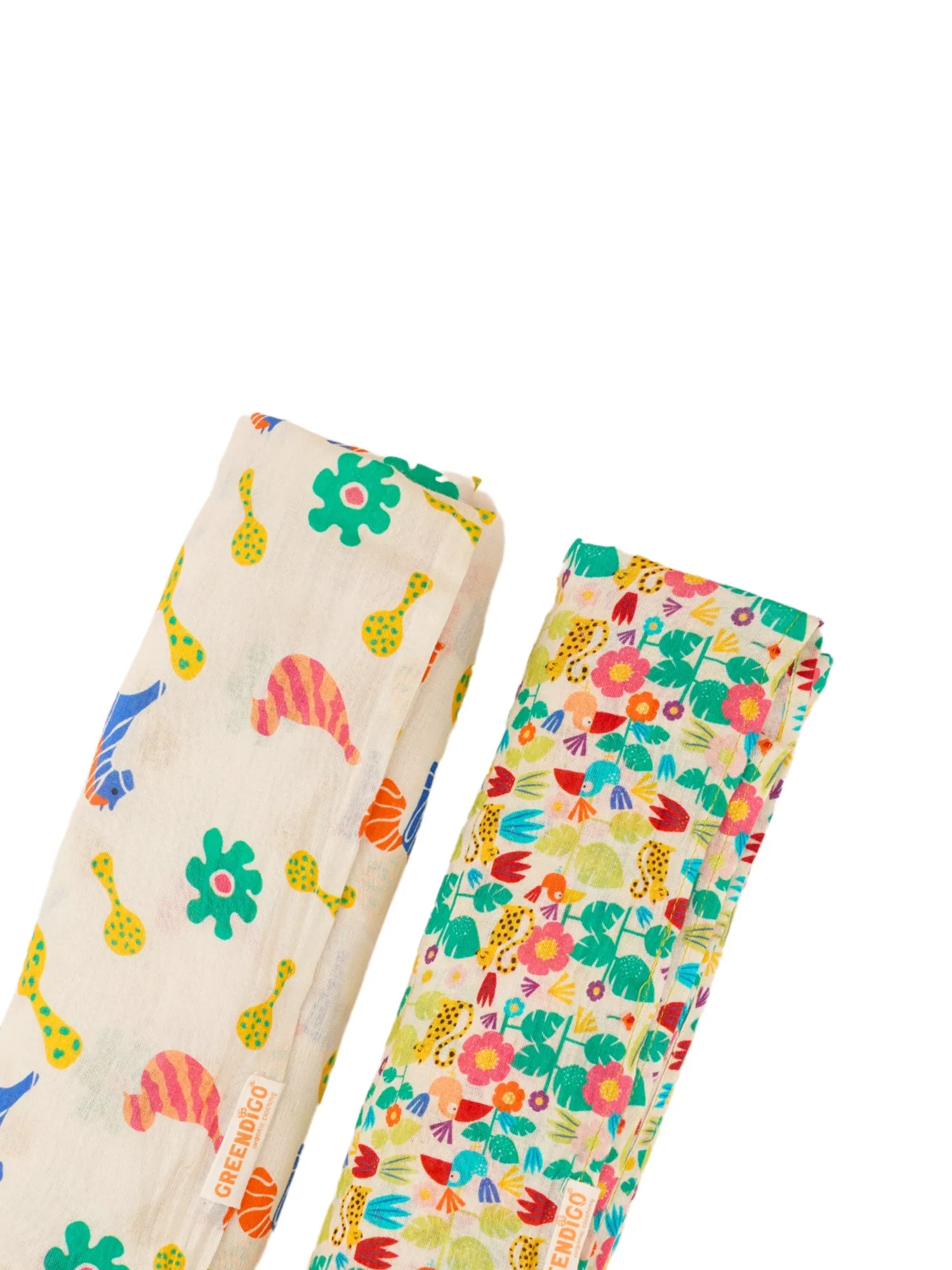 Colourful Dreams Cotton Muslin Swaddle Wrap for New Born (Pack of 2)