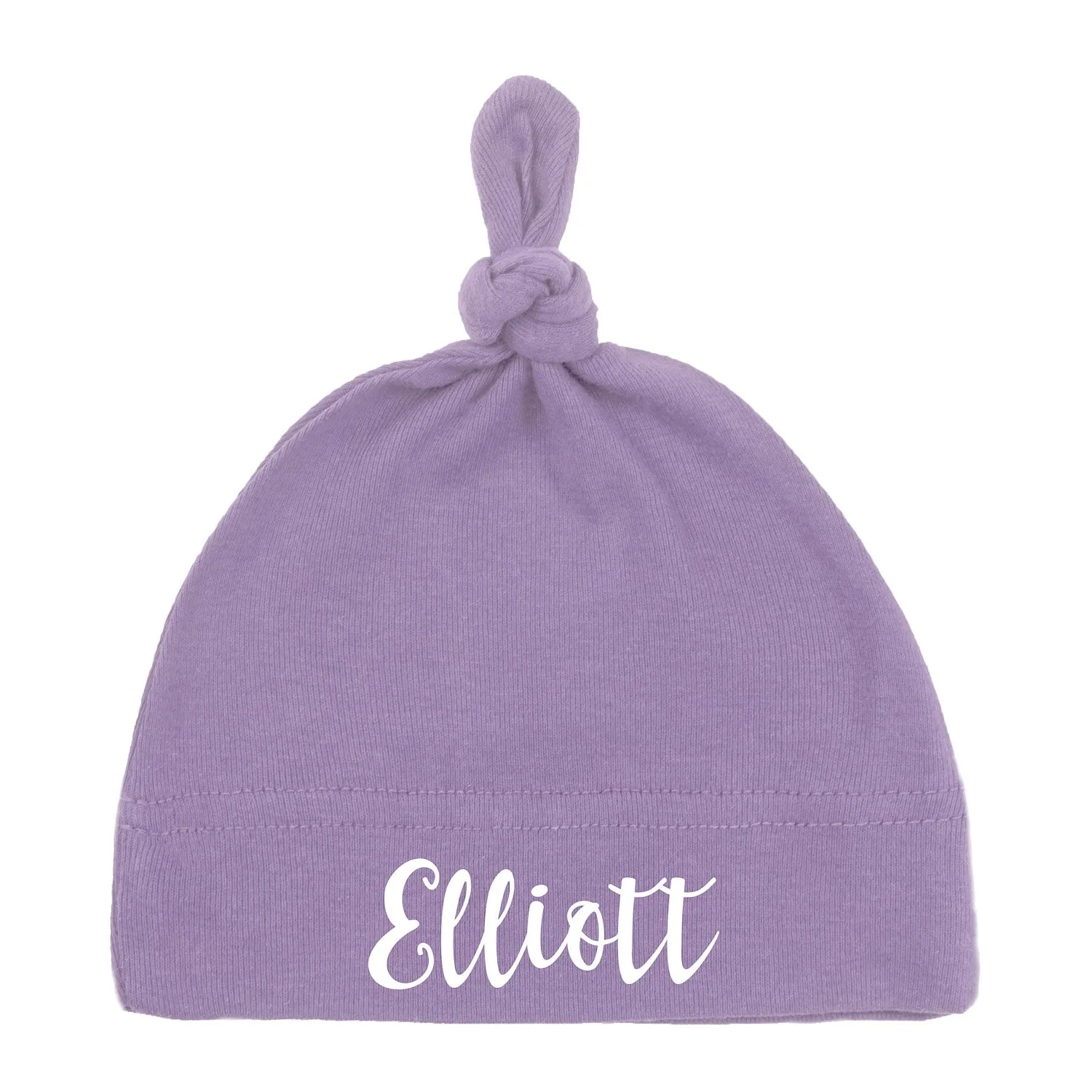 Custom Name Baby Hat w/ Adjustable Top Knot