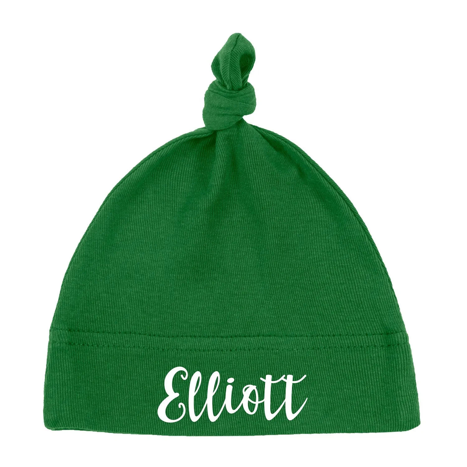 Custom Name Baby Hat w/ Adjustable Top Knot