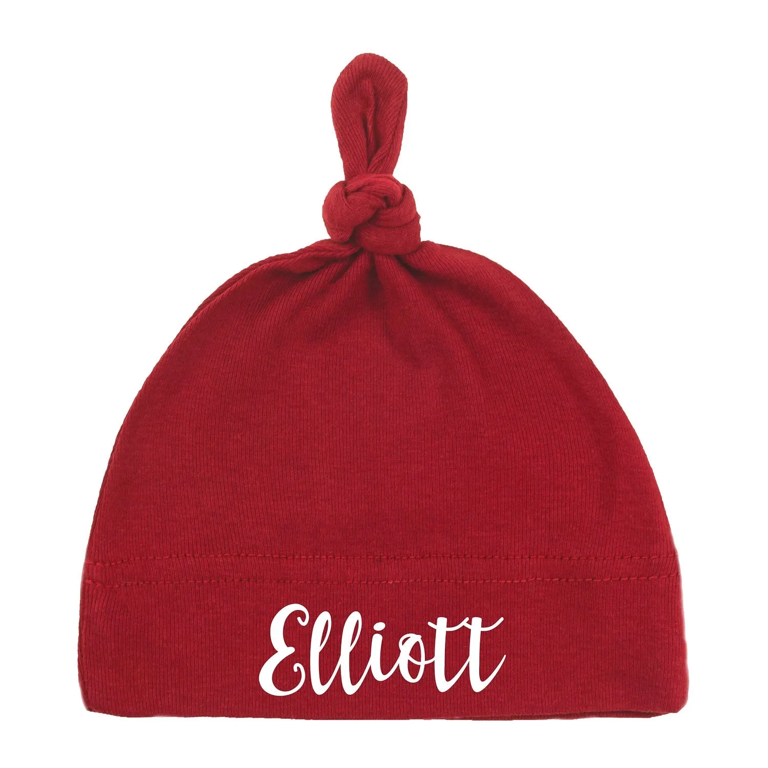 Custom Name Baby Hat w/ Adjustable Top Knot