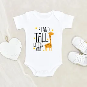 Cute Animal Baby Onesie - Giraffe Baby Clothes - Stand Tall Little One Baby Onesie - Gender Neutral Baby Onesie - Jungle Baby Onesie