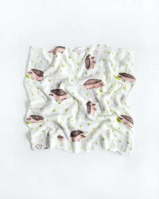 DELUXE MUSLIN SWADDLE - HEDGEHOG