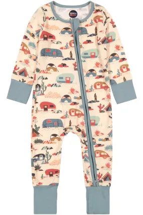 Desert Adventure Footless Zip Romper