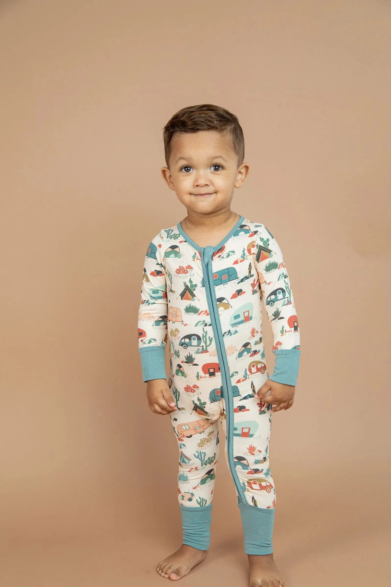 Desert Adventure Footless Zip Romper