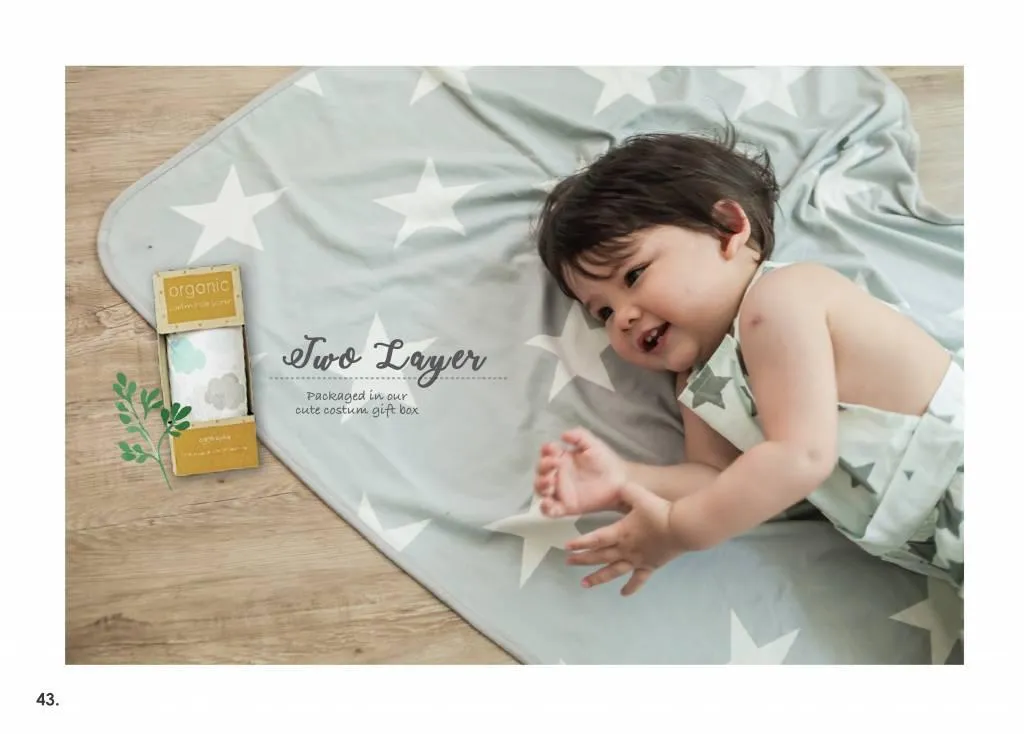 Double Sided Bamboo Stroller Blankets