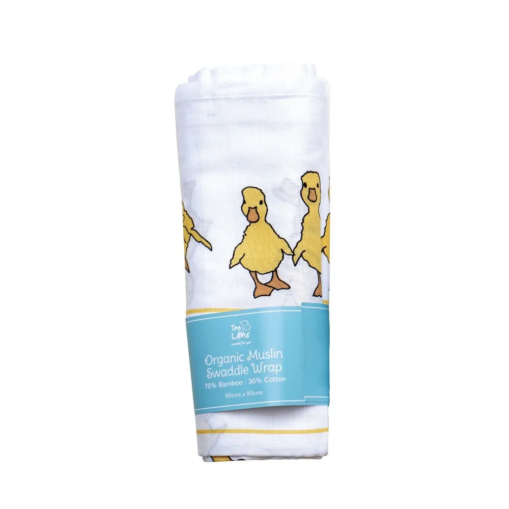 Duck Design Muslin Swaddle Wrap