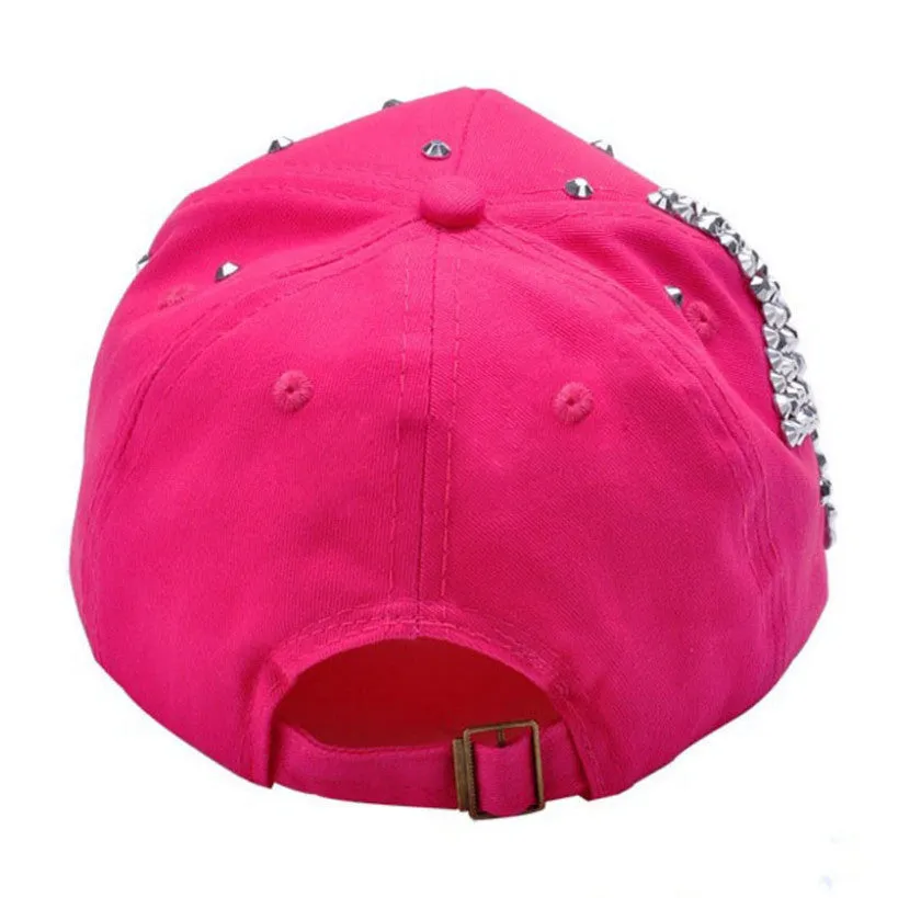 Fashion Children Kids Baseball Cap Rhinestone Star Shaped Boy Girls Snapback Hat Summer