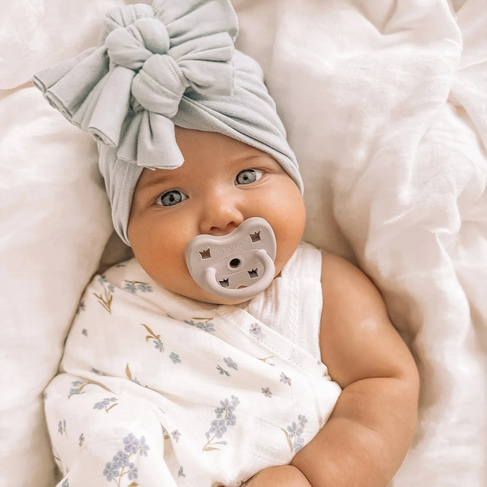 Fox & Fallow - Organic Muslin Wrap Swaddle (Forget-Me-Not)