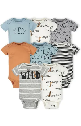 Gerber unisex-baby 8-pack Short Sleeve Onesies Bodysuits