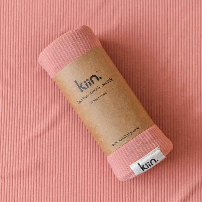 Kiin Bamboo Stretch Swaddle - Blush