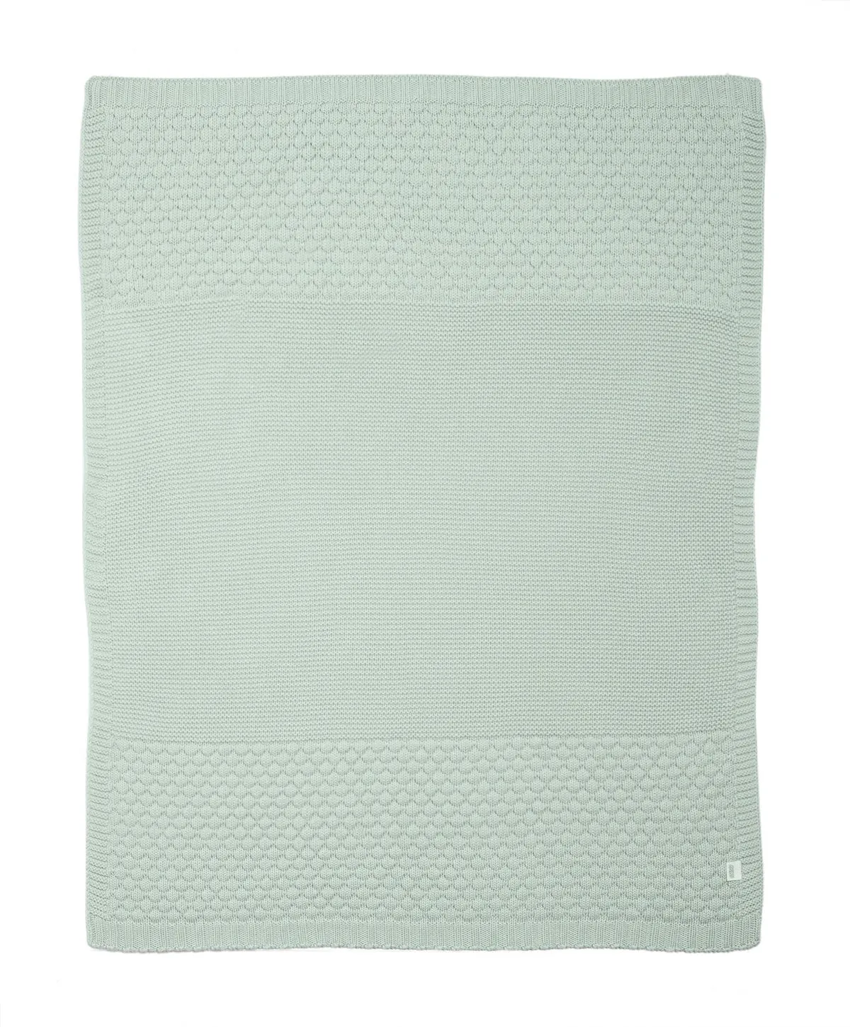 Knitted Blanket - Blue/Green - Welcome To The World Seedling