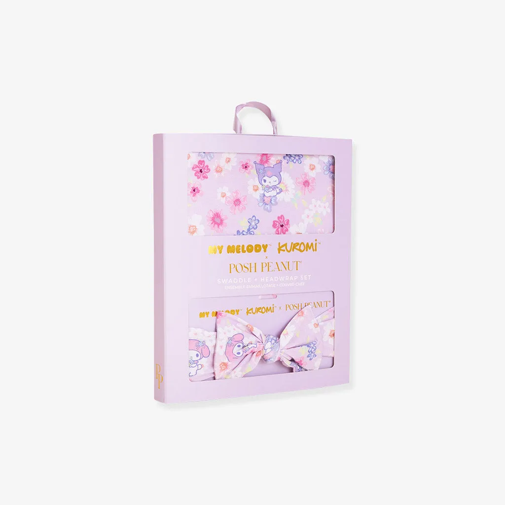 Kuromi® & My Melody® Garden Swaddle Headband Set