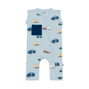 Kyte Baby Sleeveless Zippered Romper - Construction