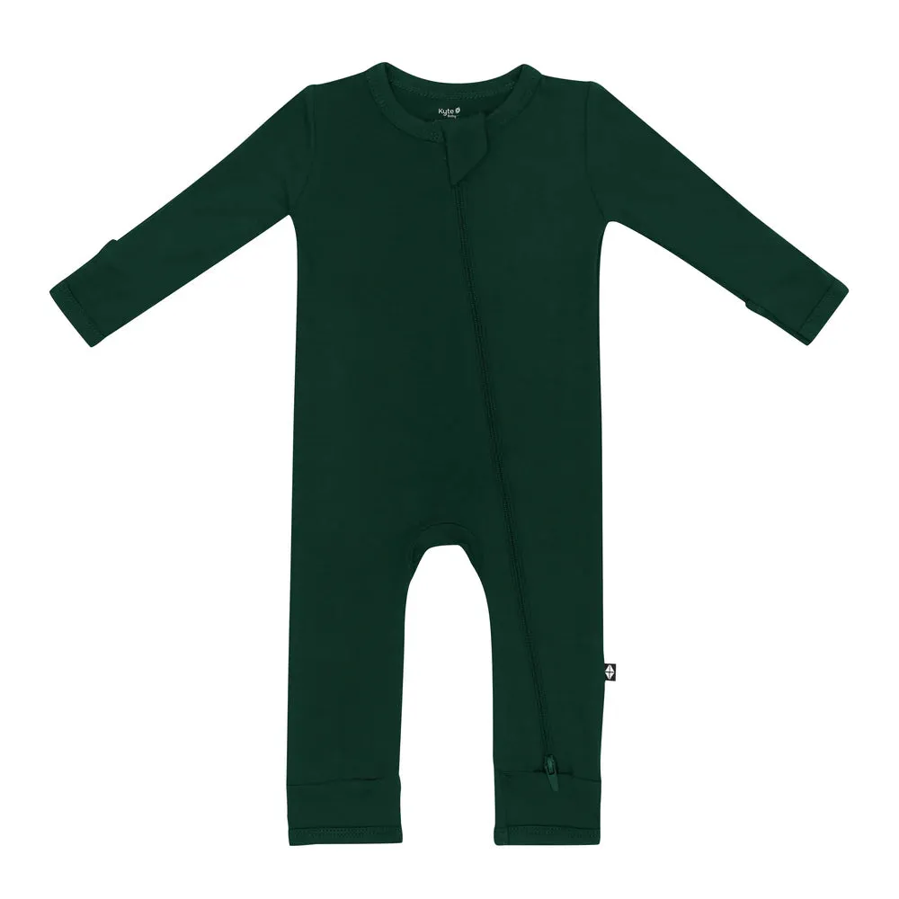 Kyte Baby Zippered Romper - Evergreen