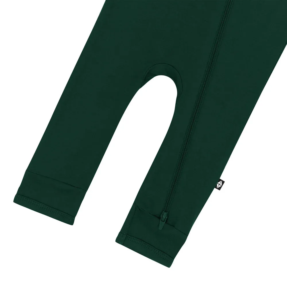 Kyte Baby Zippered Romper - Evergreen